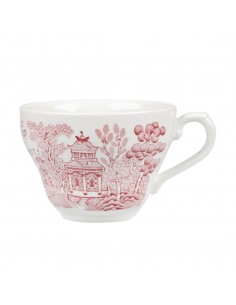 Churchill Vintage Prints Willow Georgian Teacup Cranberry 200ml