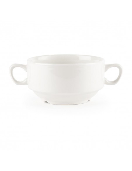 Churchill Whiteware Handled Soup Bowls 398ml