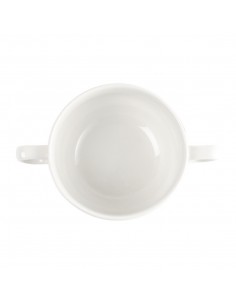 Churchill Whiteware Handled Soup Bowls 398ml 2