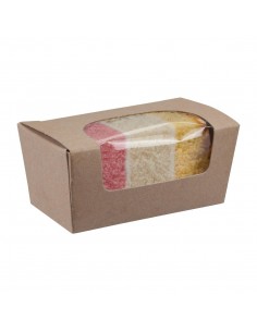 Colpac Compostable Kraft Small Cake Boxes With Window