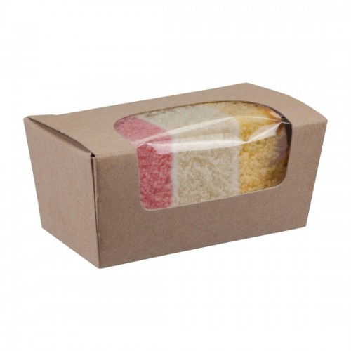 Colpac Compostable Kraft Small Cake Boxes With Window