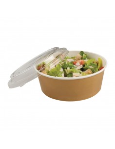Colpac Recyclable Kraft Food Pots With Lid 1000ml / 35oz