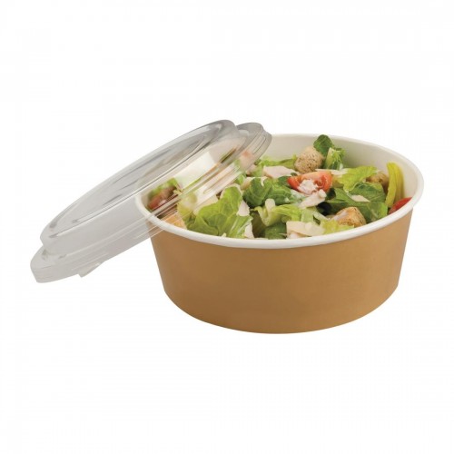 Colpac Recyclable Kraft Food Pots With Lid 1000ml / 35oz