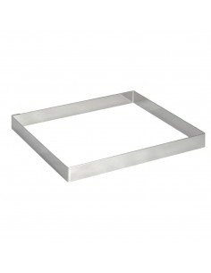 De Buyer Stainless Steel Square Ring 200mm x 20mm