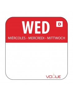 Dissolvable Wednesday Food Rotation Labels