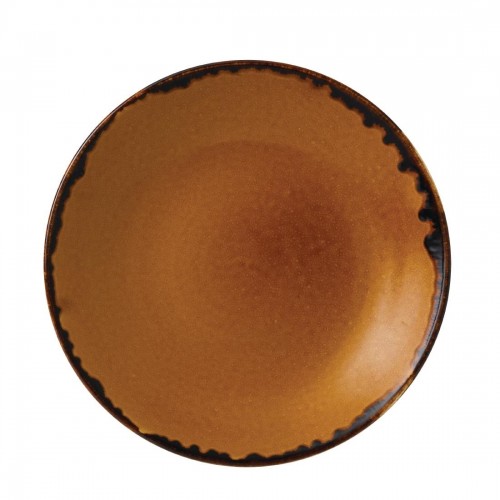Dudson Harvest Deep Coupe Plates Brown 281mm