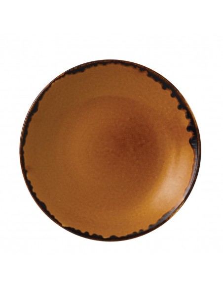 Dudson Harvest Deep Coupe Plates Brown 281mm