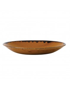 Dudson Harvest Deep Coupe Plates Brown 281mm 2