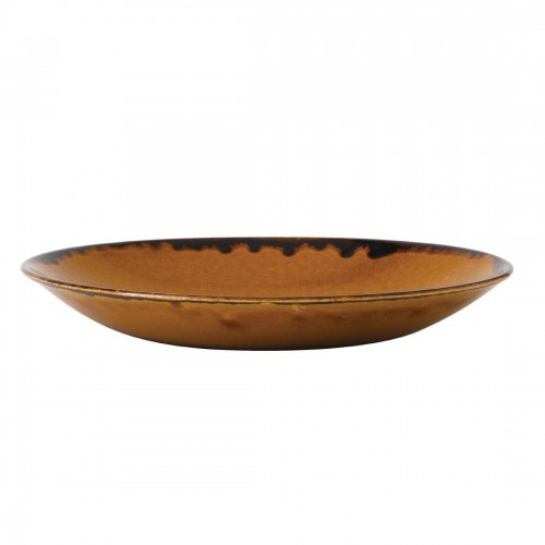 Dudson Harvest Deep Coupe Plates Brown 281mm