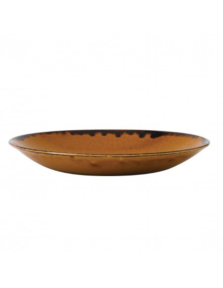 Dudson Harvest Deep Coupe Plates Brown 281mm