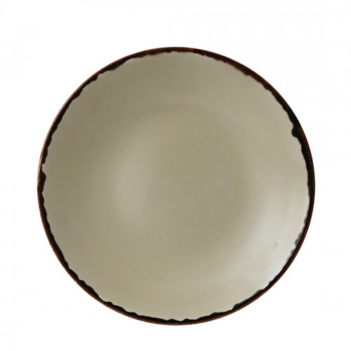 Dudson Harvest Deep Coupe Plates Linen 255mm