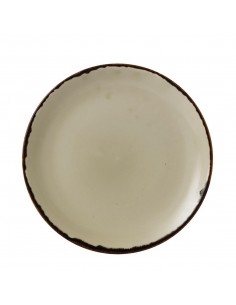 Dudson Harvest Evolve Coupe Plates Linen 260mm