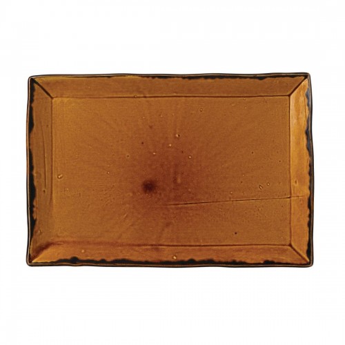 Dudson Harvest Rectangular Trays Brown 230 x 336mm