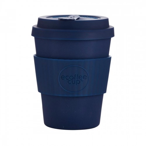 Ecoffee Cup Bamboo Reusable Coffee Cup Dark Energy Navy 12oz