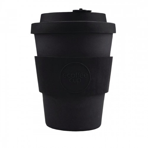 Ecoffee Cup Bamboo Reusable Coffee Cup Kerr  Napier Black 12oz