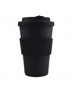 Ecoffee Cup Bamboo Reusable Coffee Cup Kerr  Napier Black 14oz