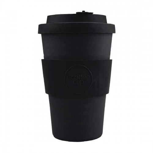 Ecoffee Cup Bamboo Reusable Coffee Cup Kerr  Napier Black 14oz