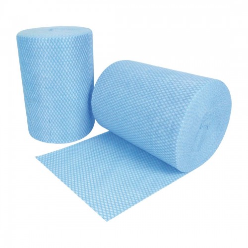 EcoTech Envirolite Super Anti-Bacterial Cleaning Cloths Blue (Roll of 2 x 500)