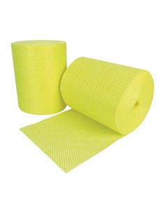 EcoTech Envirolite Super Anti-Bacterial Cleaning Cloths Yellow (Roll of 2 x 500)