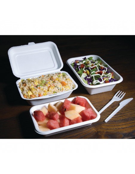 Fiesta Green Compostable Bagasse Food Trays 180mm