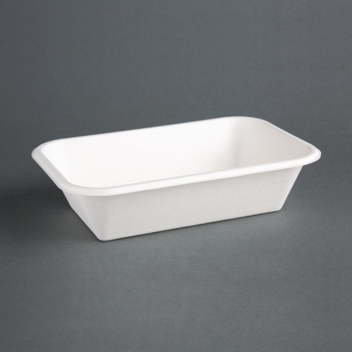 Fiesta Green Compostable Bagasse Food Trays 215mm