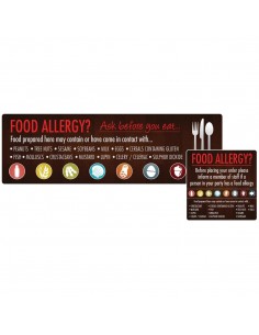 Food Allergen Window and Wall Stickers