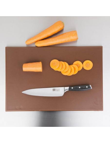 Hygiplas Anti Microbial High Density Brown Chopping Board