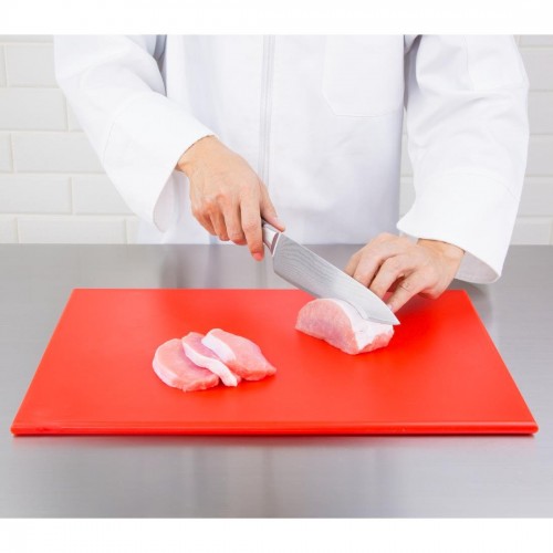 Hygiplas Anti Microbial High Density Red Chopping Board
