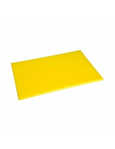 Hygiplas Anti Microbial High Density Yellow Chopping Board