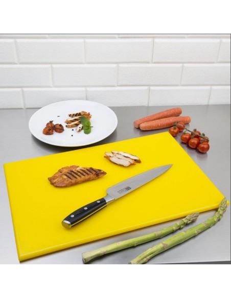 Hygiplas Anti Microbial High Density Yellow Chopping Board