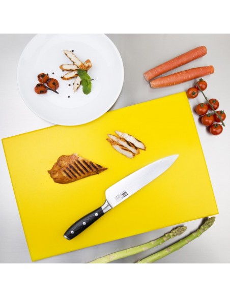 Hygiplas Anti Microbial High Density Yellow Chopping Board