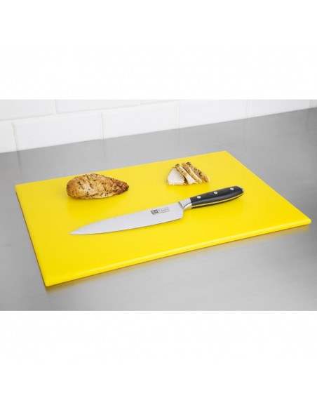 Hygiplas Anti Microbial High Density Yellow Chopping Board