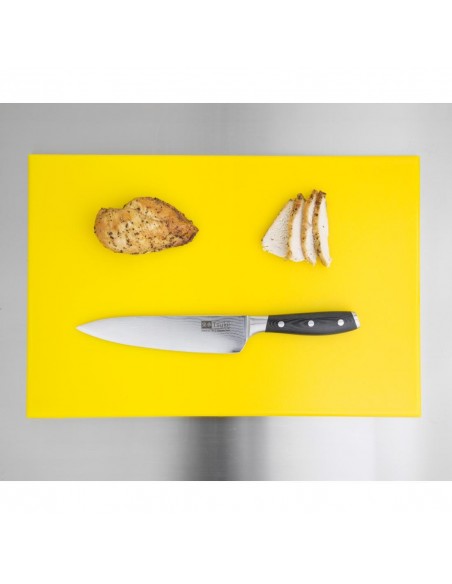 Hygiplas Anti Microbial High Density Yellow Chopping Board
