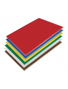 Hygiplas Low Density Chopping Boards 600x450x10mm Set of 6