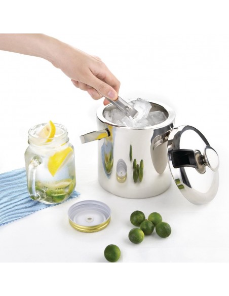 Ice Pail With Tongs