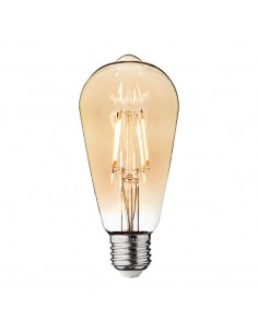 Industville Vintage LED Filament Bulb Pear Edison Screw Amber 5W