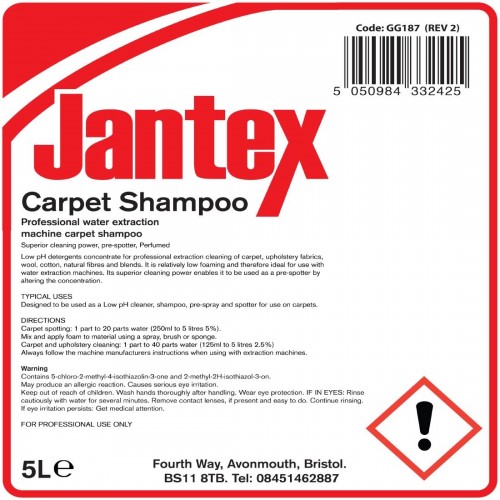 Jantex GG187 Carpet Shampoo