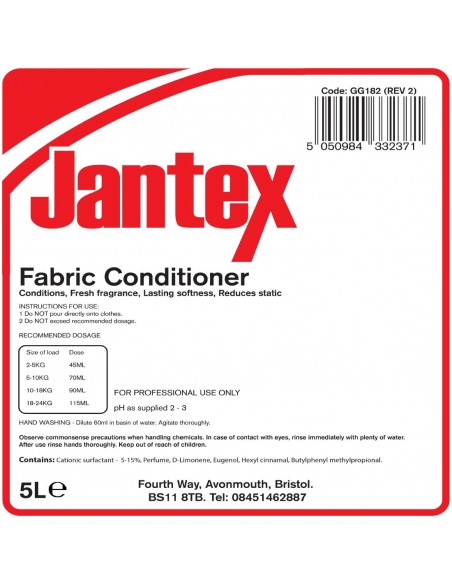 Jantex GG182 Fabric Conditioner