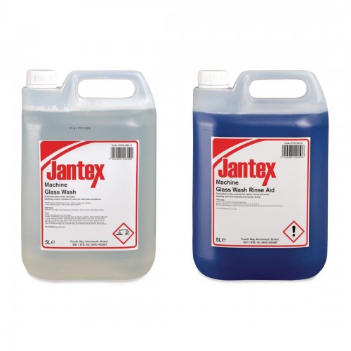 Jantex Glasswasher Detergent and Rinse Aid Concentrate 5Ltr 2 Pa