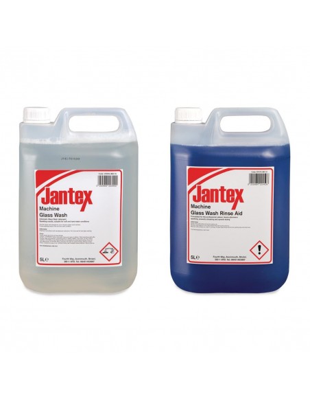 Jantex Glasswasher Detergent and Rinse Aid Concentrate 5Ltr 2 Pa