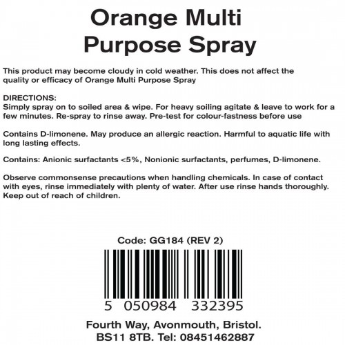 Jantex GG184 RTU Orange Multi Purpose Spray