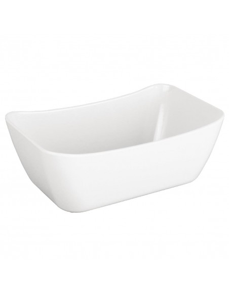 Kristallon Curve Crock 1/4GN White