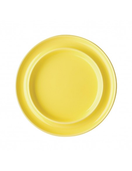 Kristallon Heritage Raised Rim Plates Yellow 205mm