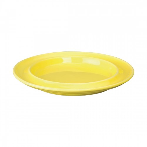 Kristallon Heritage Raised Rim Plates Yellow 205mm