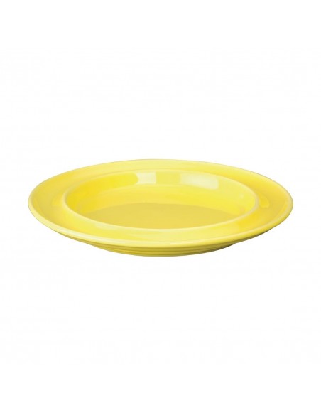 Kristallon Heritage Raised Rim Plates Yellow 205mm