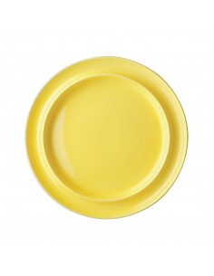 Kristallon Heritage Raised Rim Plates Yellow 252mm