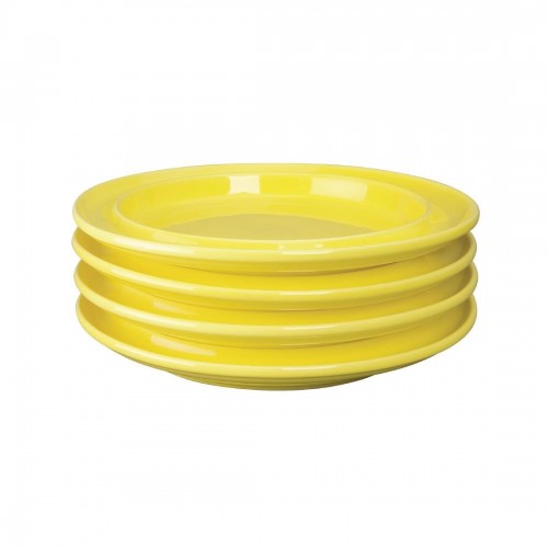 Kristallon Heritage Raised Rim Plates Yellow 252mm