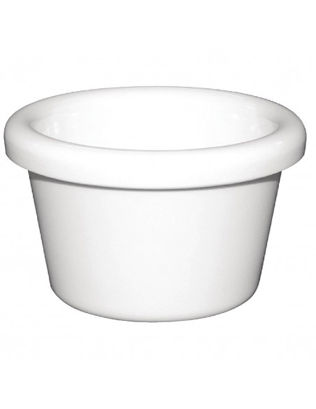 Kristallon Melamine Plain Ramekins White 63mm