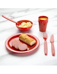 Kristallon Polycarbonate Plates Red 230mm 2