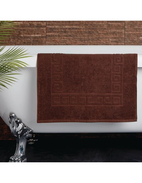 Mitre Essentials Nova Bath Mat Chocolate